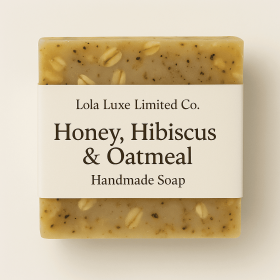 Honey, Hibiscus & Oatmeal Handmade Soap