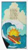 Surfer Dog Ruby Cavalier Spaniel Premium Beach Towel Oversized Towel Beach Blanket, Pool, Beach Essentials, Yoga, Premium Bath Towel, Quick Dry Plush