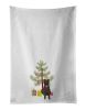 NEW Pit Bull Brindle #1 Christmas Kitchen Towel Set of 2 White Dish Towels Decorative Bathroom Hand towel for Hand, Face, Hair, Yoga, Tea, Dishcloth