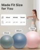 Anti-Burst Exercise Ball for Working Out, Yoga & Pregnancy, Extra Thick Workout Ball for Physical Therapy & Fitness