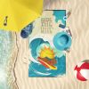 Surfer Dog Ruby Cavalier Spaniel Premium Beach Towel Oversized Towel Beach Blanket, Pool, Beach Essentials, Yoga, Premium Bath Towel, Quick Dry Plush
