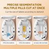 Pill Cutter Splitter for Small and Tiny Pills, Pill Splitter for Small Pills, Vitamins, Tablets in Half or Quarters, Accurate and Easy Cutting