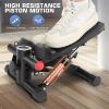 Upgraded Hydraulic Silent Stepper for Home Use with LCD Display Adjustable Resistance Double Resistance Bands 330lbs Capacity Foldable Storage Leg Exe