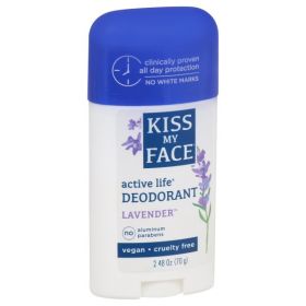 Kiss My Face Active Life Deodorant (1x2.48 Oz) (Scent: Lavender)