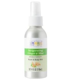 Aura Cacia Body Mist (1x4 Oz) (Scent: Invigorating Ginger and Mint)