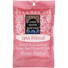 One With Nature  Bathsalts (6X2.5 OZ) (Scent: Rose Petal)