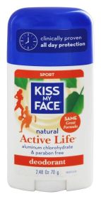 Kiss My Face Active Life Deodorant (1x2.48 Oz) (Scent: Sport)