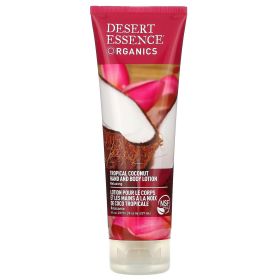 Desert Essence Hand & Body Lotion (1x8 Oz) (Scent: Tropical Coconut)