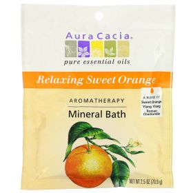 Aura Cacia Mineral Bath Salts (6x2.5 Oz) (Scent: Relaxing Sweet Orange)