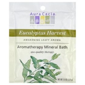Aura Cacia Mineral Bath Salts (6x2.5 Oz) (Scent: Eucalyptus Harvest)
