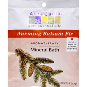 Aura Cacia Mineral Bath Salts (6x2.5 Oz) (Scent: Warming Balsam Fir)