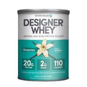 Designer Whey 100% Protein Powder (1x12 Oz) (flavor: French Vanilla)