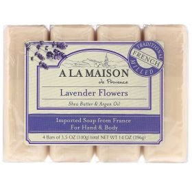 MAISON BAR SP (1 X 3.5 Oz -  4 PACK) (Scent: Lavender Flowers)