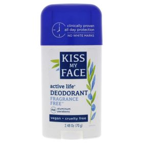 Kiss My Face Active Life Deodorant (1x2.48 Oz) (Scent: Fragrance Free)