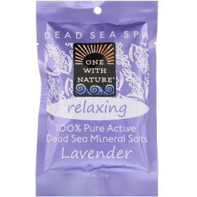One With Nature  Bathsalts (6X2.5 OZ) (Scent: Lavender)