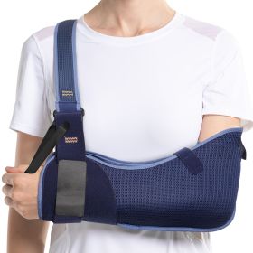 VELPEAU Arm Sling for Elbow Injury, Fracture, Dislocation Medical Shoulder Immobilizer for Sleeping, Universal for Both Arms (Color: Breathable Version, size: small)