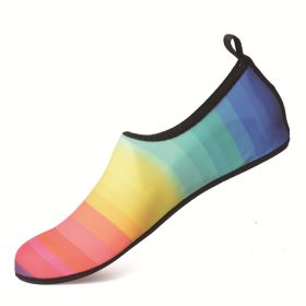 Men's Water Shoes Quick Drying Swimming Socks Women Yoga Shoes Summer Aqua Sandals Non Slip Barefoot Slippers for Beach Vacation (Color: P29, size: 40-41 (feet 24.5cm))