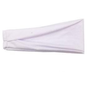 Women Headband Solid Color Twist Cotton Wide Turban Twist Knitted Cotton Sport Yoga Hairband Twisted Knotted Headwrap (Color: GRAY)