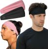 Sweat Band Workout Headbands for Women and Men - Sweatbands for Men - Moisture Wicking Sports Sweat Bands Headbands for Women, Running,Cycling,Yoga