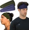 Sweat Band Workout Headbands for Women and Men - Sweatbands for Men - Moisture Wicking Sports Sweat Bands Headbands for Women, Running,Cycling,Yoga