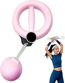 Shoulder Reliever Ball Swing for Women, 360Â° Hand-Crank Chest Workout Equipment, Forearm Exerciser Fitness Equipment for Arm and Wrist (Lens Color: Pink)