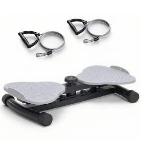 Waist and abdomen rotation machine, abdominal rotation board, noise-free fitness tool, suitable for core muscle training and abdominal fat reduction (Color: Grey)