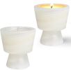 Scented Luxury Candle in Handmade Marble Container |1 Set | Soy Wax | Non-Toxic | Reusable Stone Jar | Story of Stone | Distinctive Gift. Natural Spri