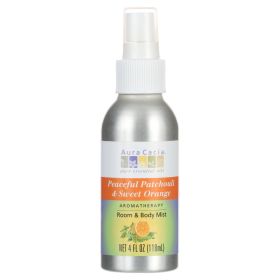 Aura Cacia Bod Mist (1x4 Oz) (Scent: Peaceful Patchouli and Sweet Orange)