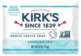 KIRKS CSTLE SOAP (1 X 4.0 Oz - 3 PACK) (Scent: Fragrance Free)